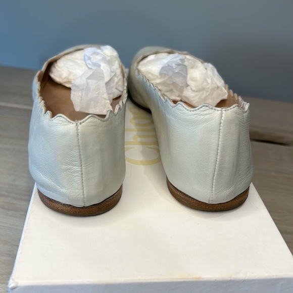 Chloe london lamb leather Lauren Ballerina flat in iceberg color. Size 37 - Picture 4 of 12